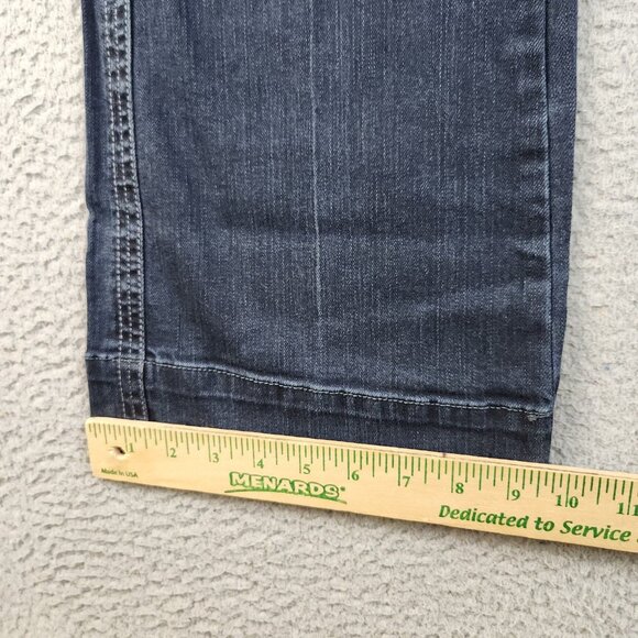 Converse One Star Jeans Women's 14 Boot Cut Blue Dark Wash Stretch Denim Pants - Picture 7 of 9